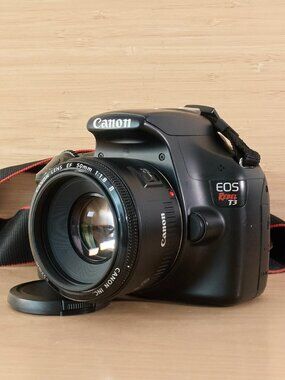 Canon EOS Rebel T3 1100D DSLR Camera with EF 50mm f/1.8 II Lens